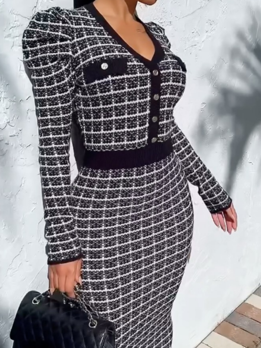 Classy Slim Knit Dress