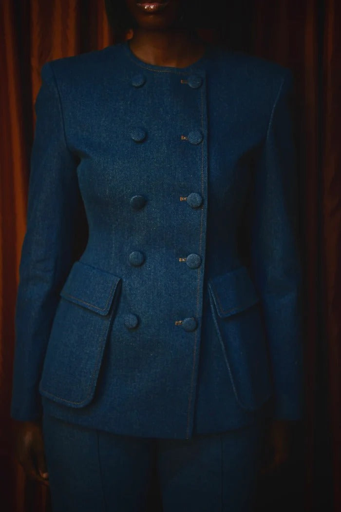 Tailored Confidence Denim Set