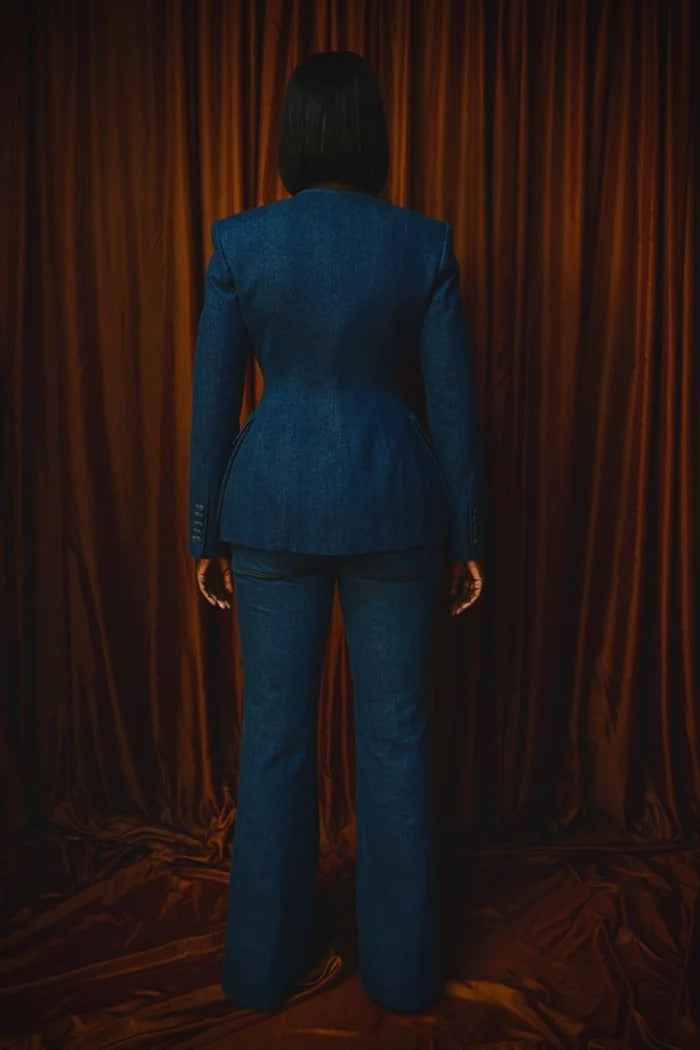 Tailored Confidence Denim Set