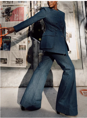 Tailored Confidence Denim Set