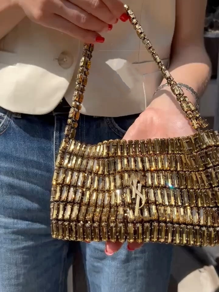 Stylish Mini Crystal Handbag