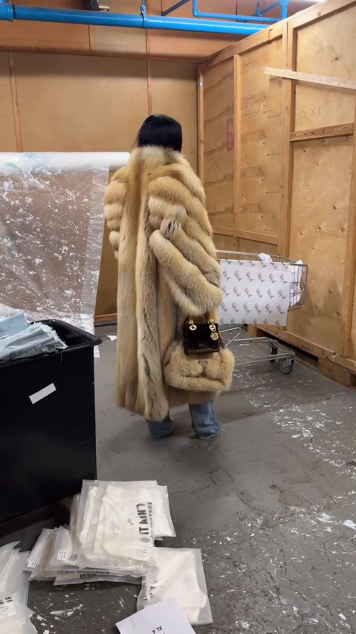 Full Length Fox Fur Coat
