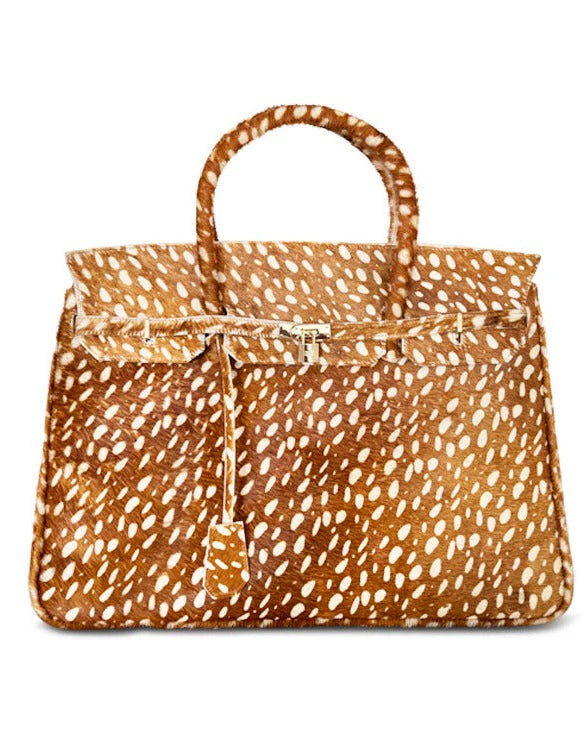 Deer-spotted Cowhide Bag