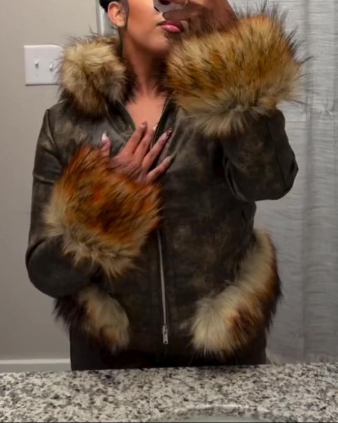 Shearling Short Coat