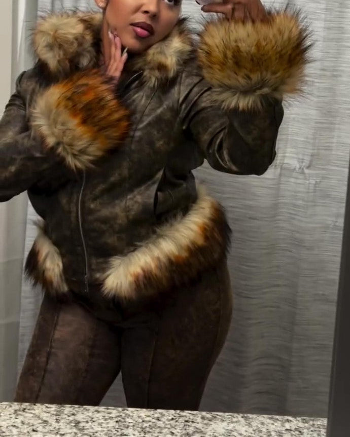 Shearling Short Coat