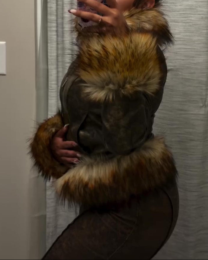 Shearling Short Coat