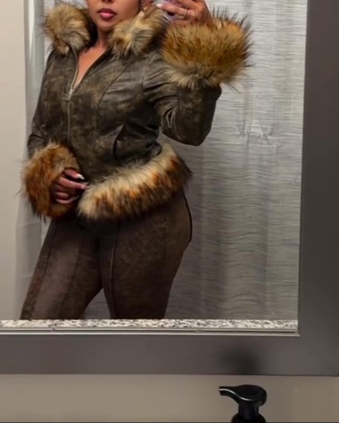 Shearling Short Coat