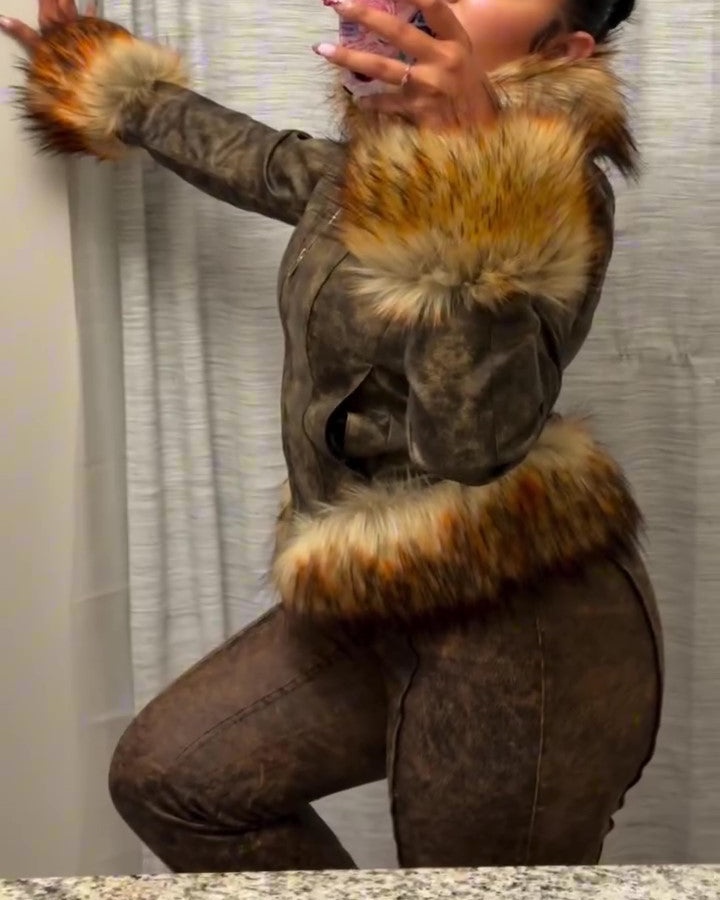 Shearling Short Coat