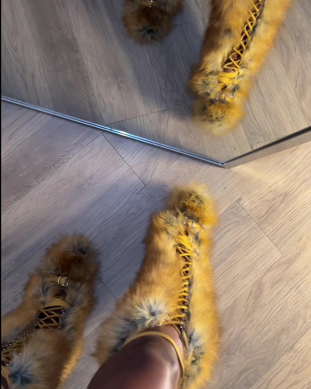 Fur-lined Knee-high Boots