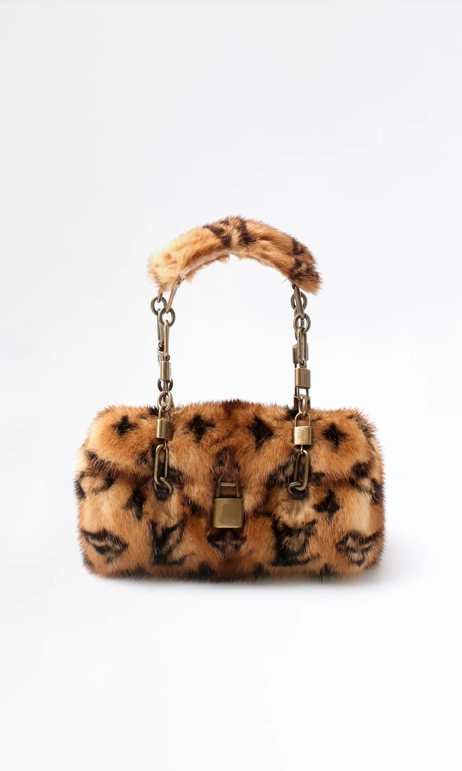 Diamond-print Plush Tote Bag